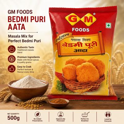 GM Foods Bedmi Puri Aata (500g)